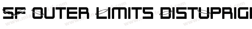 SF Outer Limits DistUpright字体转换